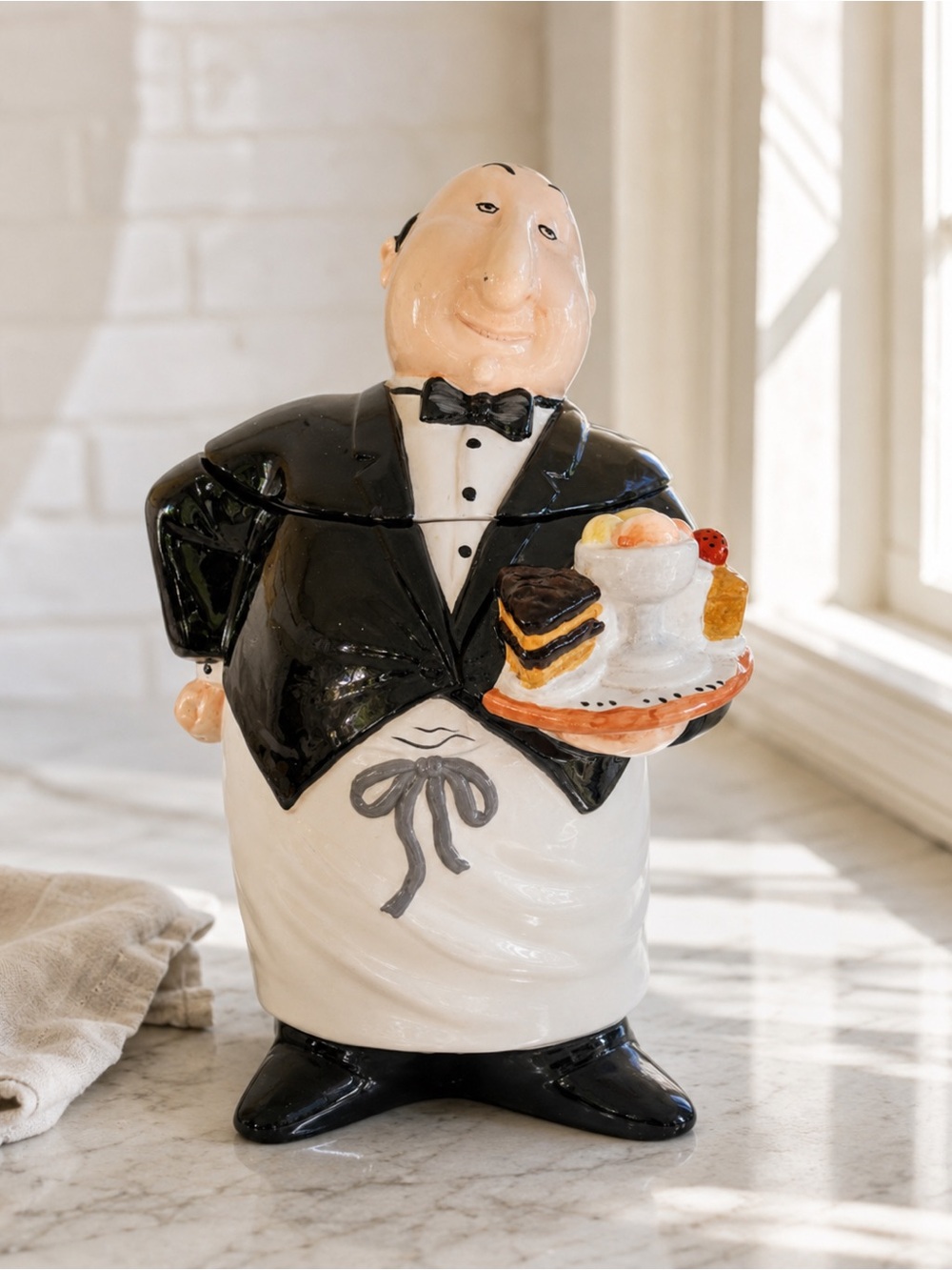 Vintage Certified International Dinner Is Served Cookie Jar Tracy Flickinger
